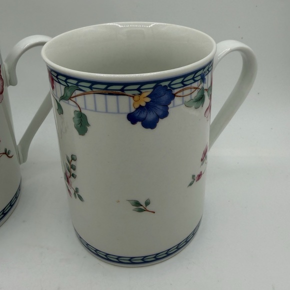 Set Of Two Oneida Blue Lattice Mug 1215336 Floral Cottage - Picture 4 of 9